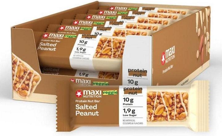 Actual product image Maxi Nutrition MAXI N. Protein Bar 125805 Salted Peanut 12x46g (12 pcs., 552 g)