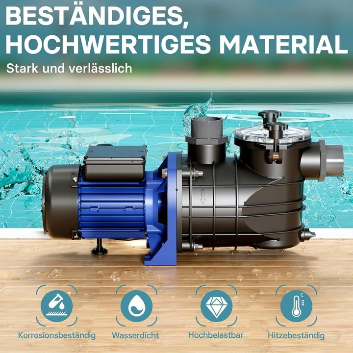 Produktbild Wiltec Pool Pumpe 13800 l