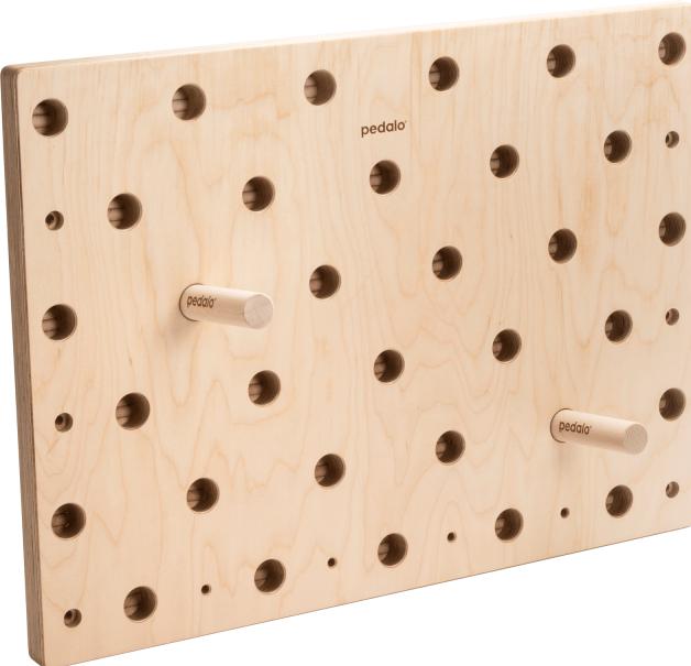 Pedalo Climbing training board, light brown, 82 cm, 4 cm 14 kg 60 cm (Beige, Light brown)