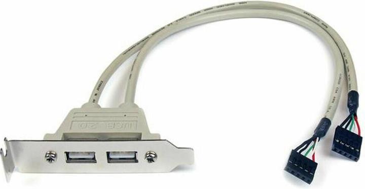 Produktbild StarTech 2 Port USB 2.0 Low Profile Slotblech - Buchse (USB-A, 2 Ports)
