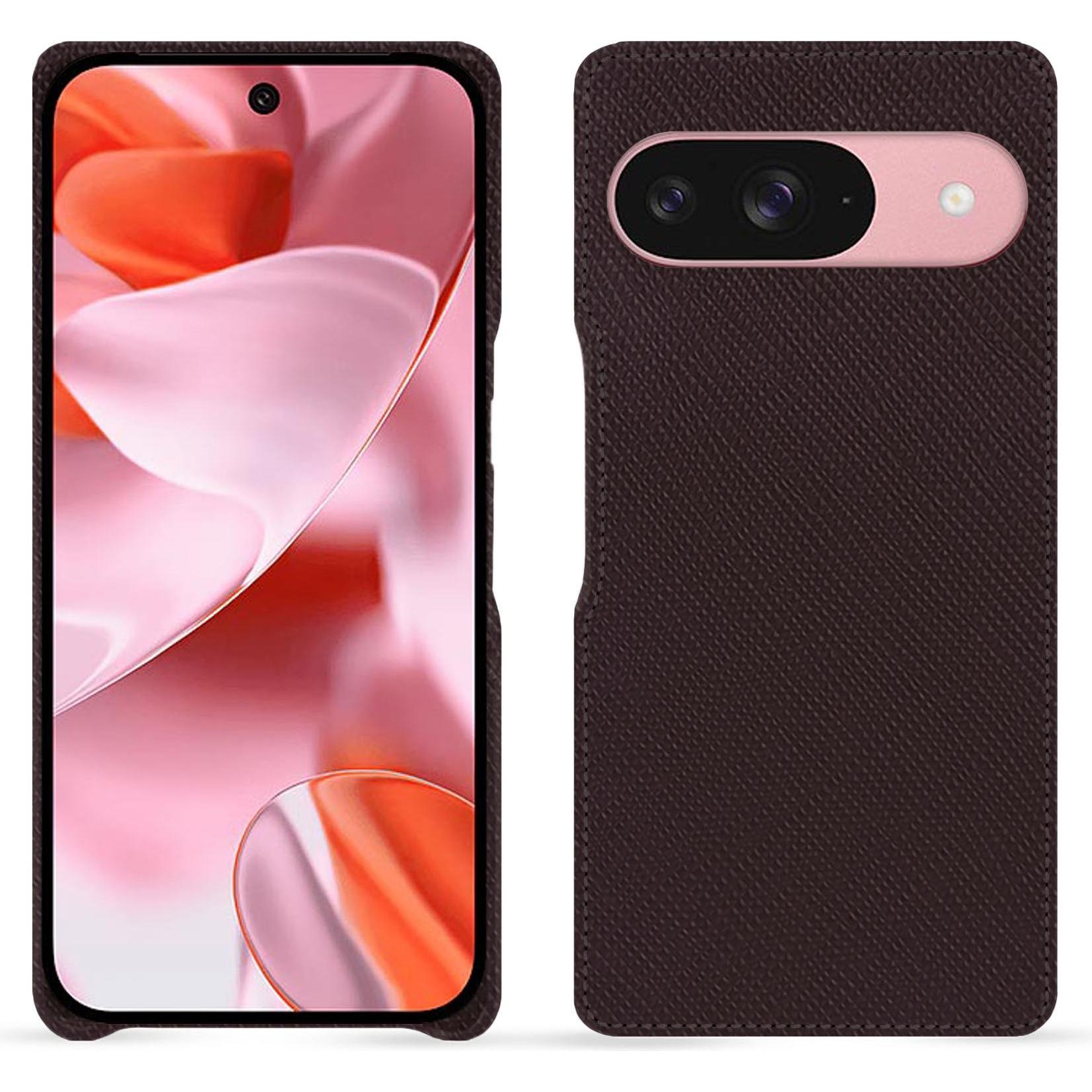 Noreve Lederschutzhülle (Google Pixel 9), Smartphone Hülle, Braun
