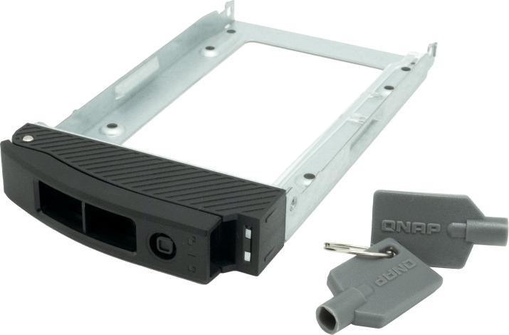 Produktbild QNAP 2.5inch SSD Tray with key lock and two keys black and metal for TDS-h2489FU