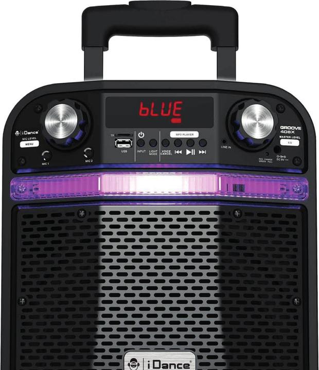 Actual product image Idance Groove408X Party Speaker - Draadloos - Bluetooth Speaker - Karaoke Set - App Bediening - 200 Watt - (Active)