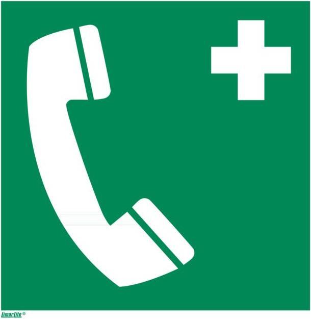 Etichetta energetica Segnali di salvataggio Telefono di emergenza
