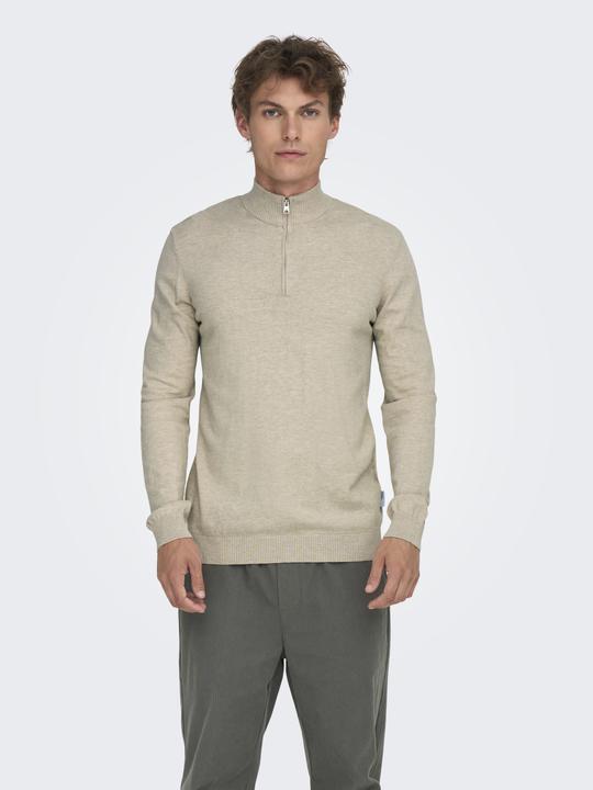 Produktbild Only & Sons Normal geschnitten Rundhalsausschnitt Pullover Strickpullover (M)