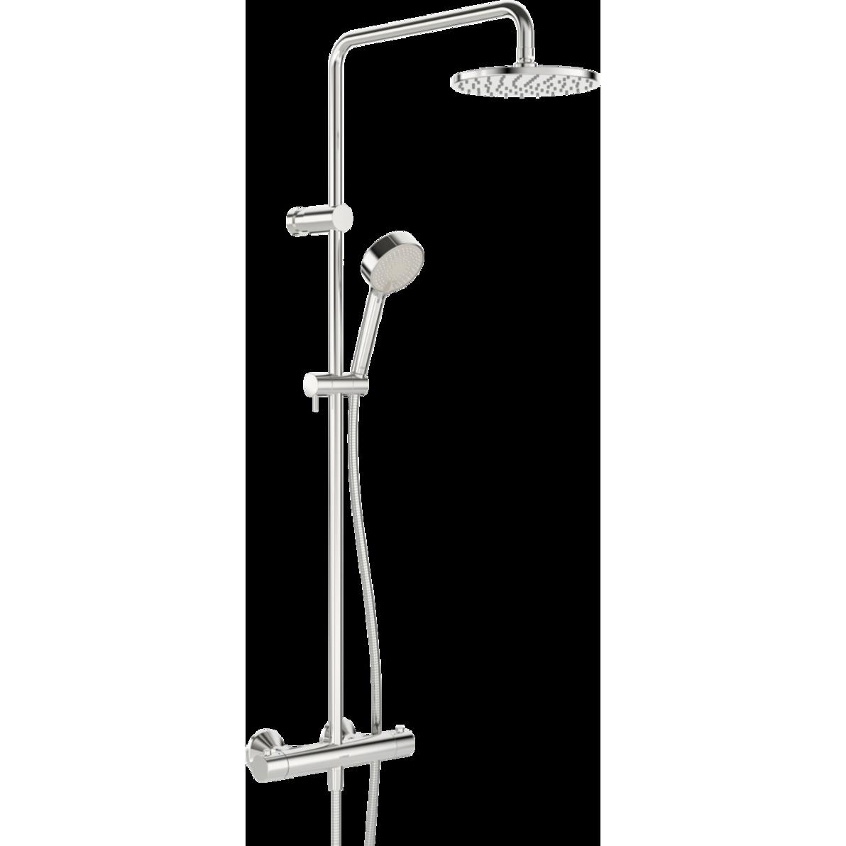 Hansa, Duschsystem, HANSAUNITA Regenbrause-Duscharmatur, rund, chrom