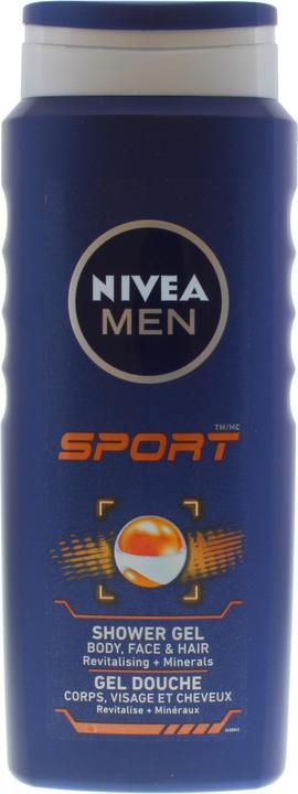 NIVEA MEN Sport Duschgel 500ml, antibakterielles Körperwaschmittel mit Limettenduft (500 ml)