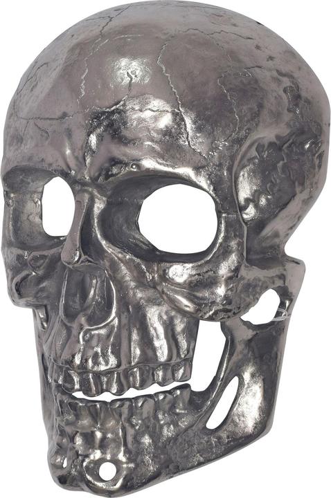 Produktbild FineBuy Wanddeko Totenkopf 41 cm Aluminium Schädel Wohndeko Dekoration Modern