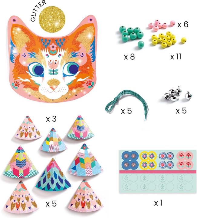 Actual product image Djeco DIY - Wind chime cat