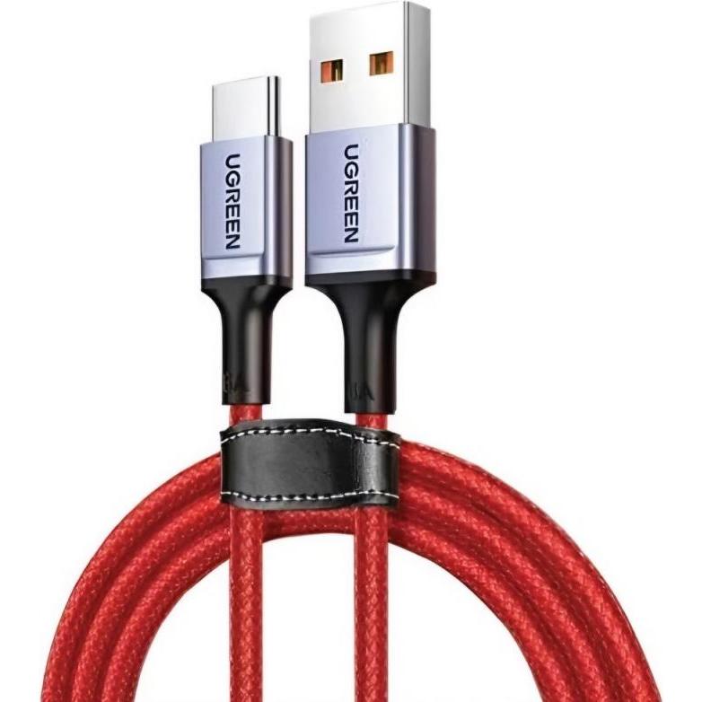 Ugreen - Data Cable US505 (20527) - USB to Type-C, Super Fast Charge, 100W, 6A, 1m - Red (1 m, 100 W), Cavo USB