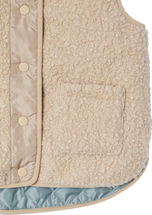 Actual product image Vertbaudet Girls' padded waistcoat made from teddy fleece with recycled polyester (146, 152)