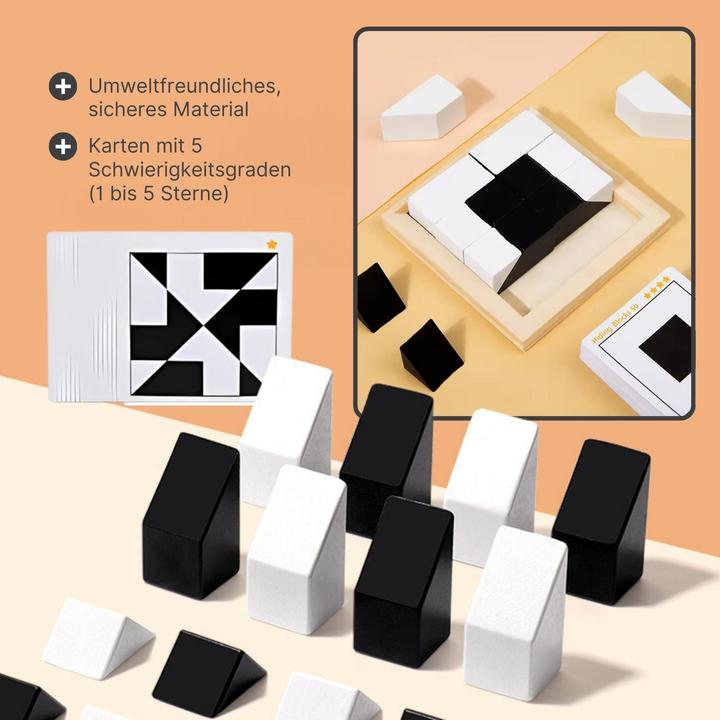 Produktbild Hermex Holz-Puzzle für Kinder Holzblock-Puzzle Lernspielzeug Pädagogisches Spielzeug
