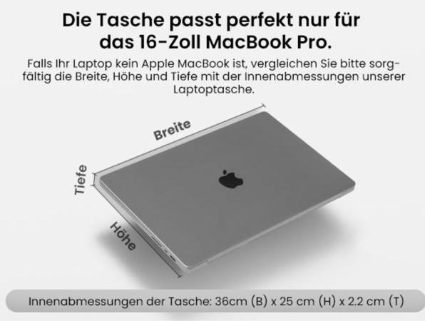 Immagine prodotto tomtoc Versatile A13 (16", Apple, Universale)