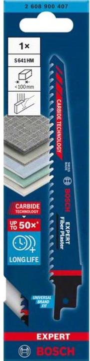 Produktbild Bosch Professional Zubehör EXPERT ‘Fiber Plaster’ S 641 HM Säbelsägeblatt, 1 Stück