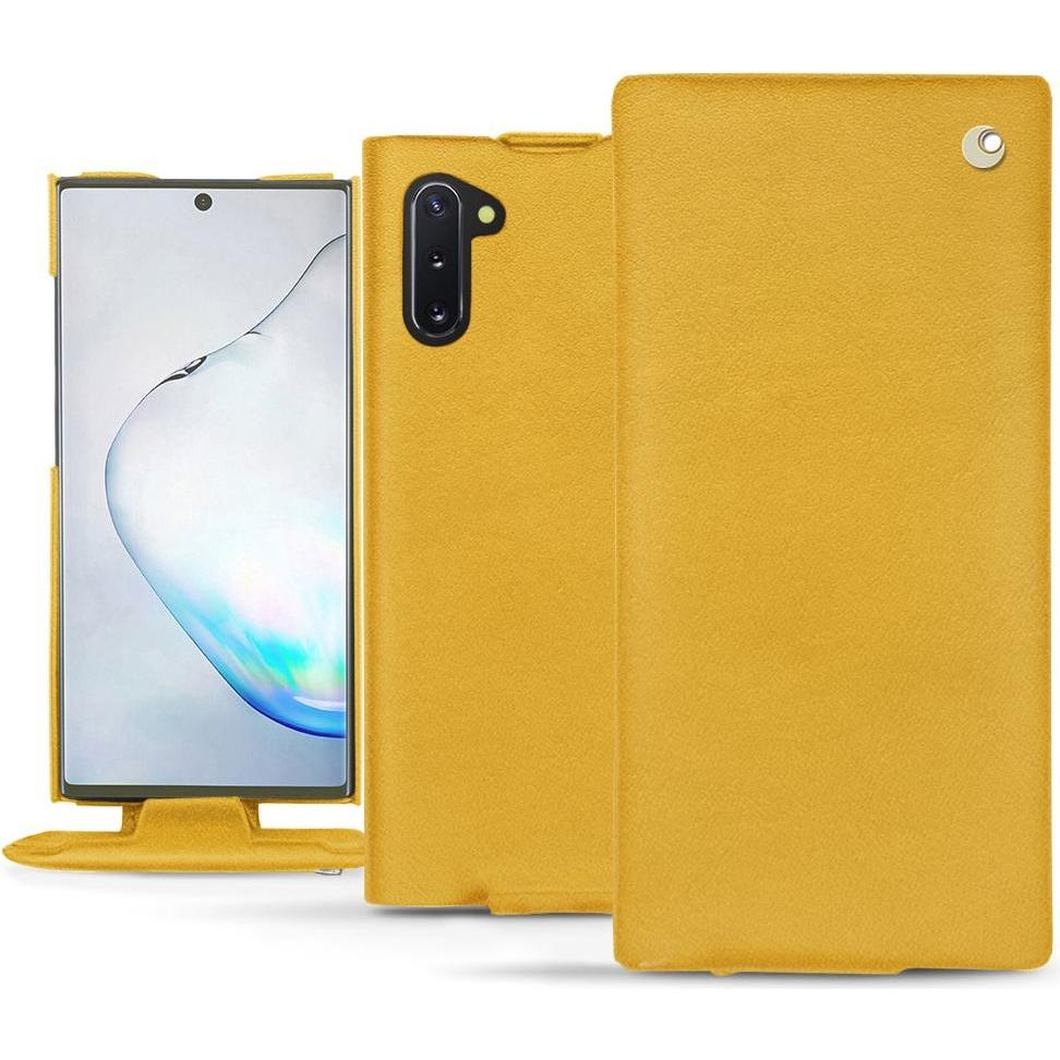 Noreve Lederschutzhülle vertikal (Samsung Galaxy Note 10), Smartphone Hülle, Orange