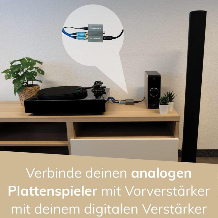 Produktbild Oehlbach AD Transformer Stereo Audio Signal Converter Analog to Digital Converter RCA to Coaxial RCA (Analog -> Digital)
