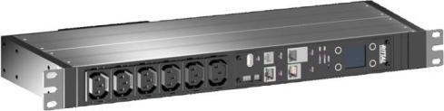 Actual product image Rittal 7979402 PDU managed 16A/1P IEC-C20 8xC13 (19") PDU Basic Power Distribution (6 x, C13, 3 m)