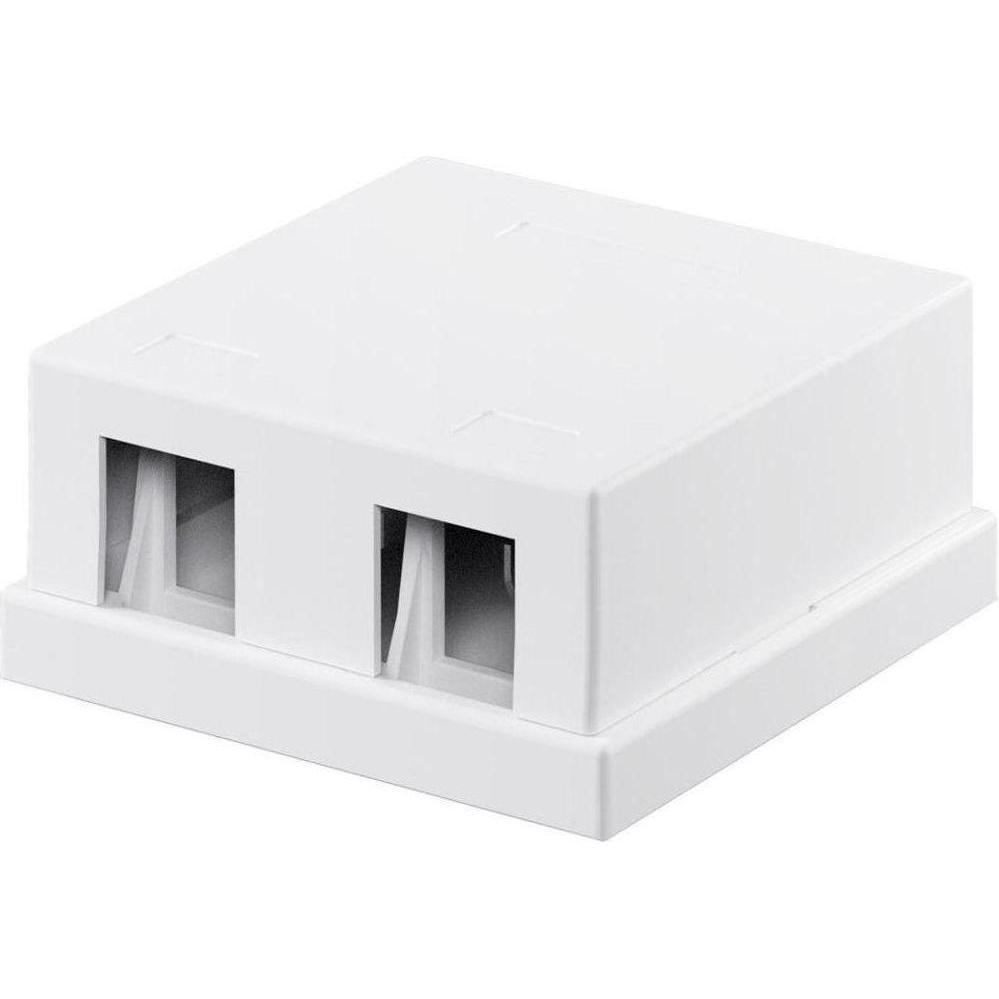 Varia KeyStone Leergehuse 2-port, Snap-In Montage, wei (Case), Accessori di elettronica + Alloggiamento, Bianco
