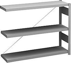 Actual product image Hofe Sideboard boltless shelving unit, galvanised