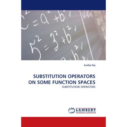 Substitution Operators On Some Function Spaces, Fachbücher