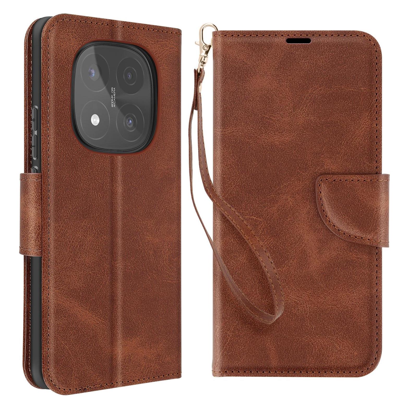 Avizar City Chic Cover (Xiaomi Redmi Note 14 Pro), Smartphone Hülle, Braun