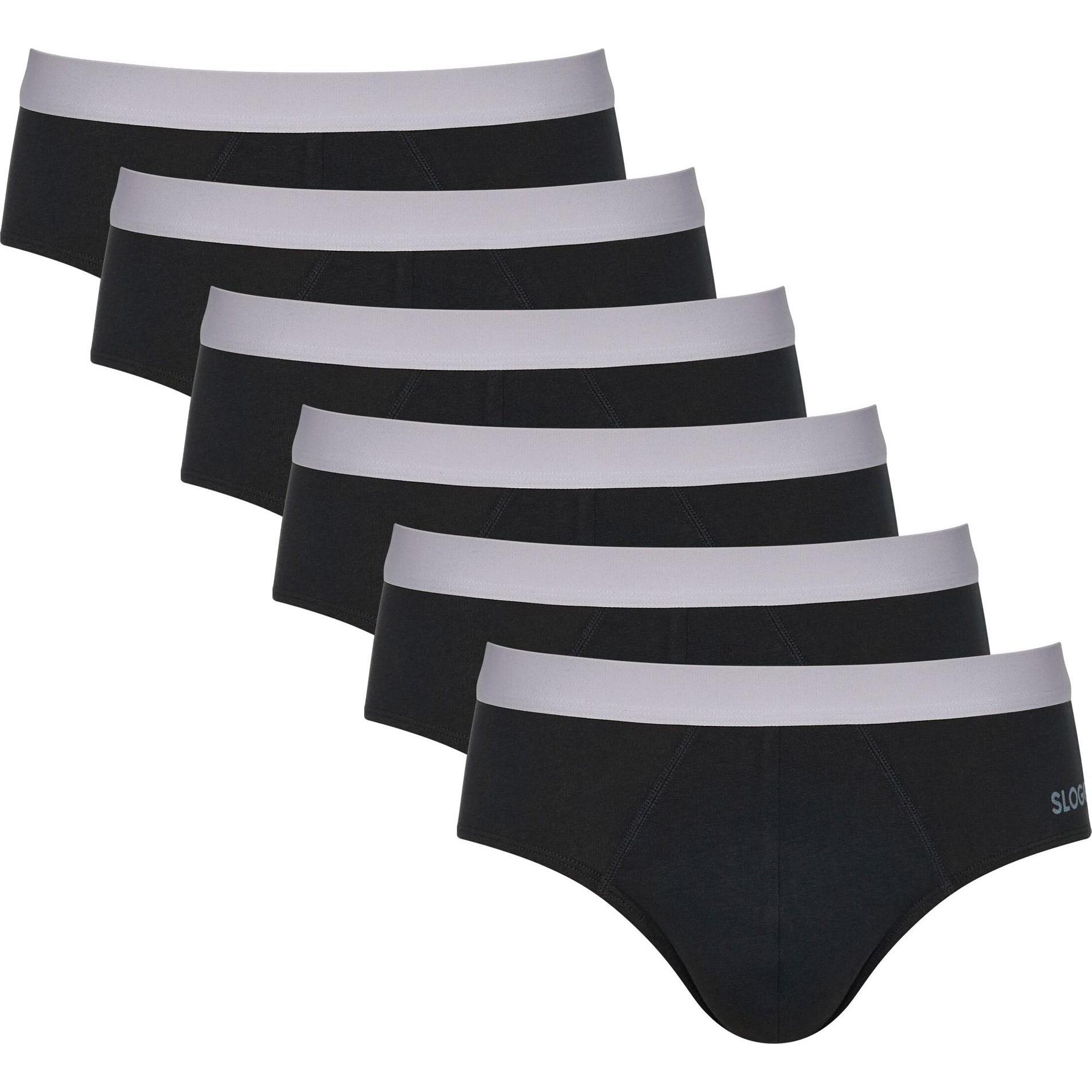 Sloggi, Herren, Unterhosen, Go Abc 2.0, Schwarz, (S, 6er Pack)