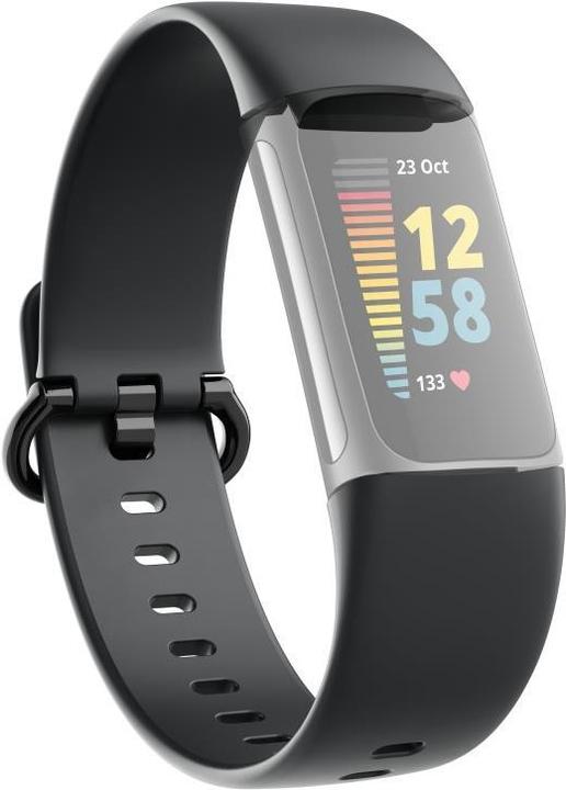 Produktbild Hama Armband für Fitbit Charge 5, Uhrenarmband zum Tauschen, universal, Schw. (22 mm, Thermoplastische Polyurethane (TPU))