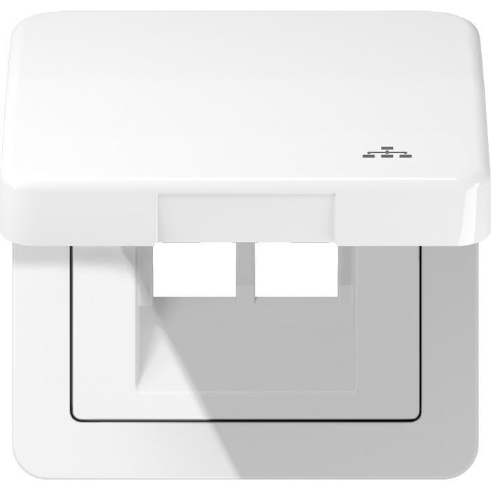 JUNG, Zubehör Schalterprogramm, Vollplatte UAE/IAE 2f CD aws glz CD590KLLANWW