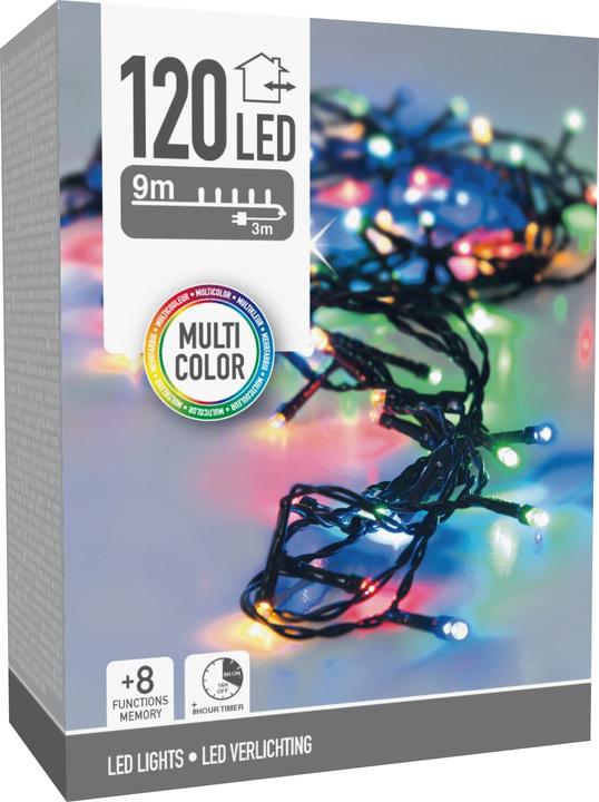 Productafbeelding Christmas Gifts Kerstboomverlichting, feeënverlichting, 120 leds, timer, veelkleurig (9 m)