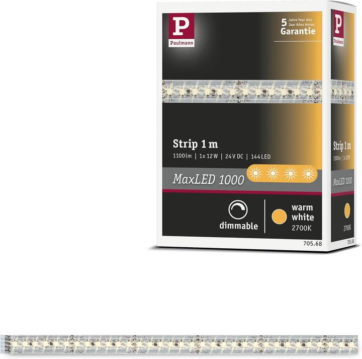 Produktbild Paulmann MaxLED 1000 Stripe (Warmweiss, 100 cm, Indoor)
