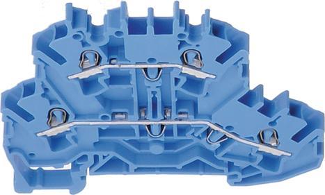 Image du produit Wago Bornier à double étage 2,5 mm2 bleu