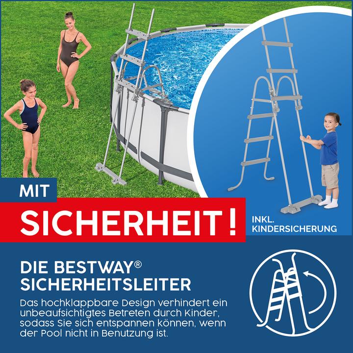 Actual product image Bestway Flip & Lock™ Above Ground Pool Ladder 1.07 m
