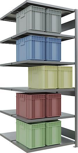 Actual product image eurokraft pro Boltless shelving, double row