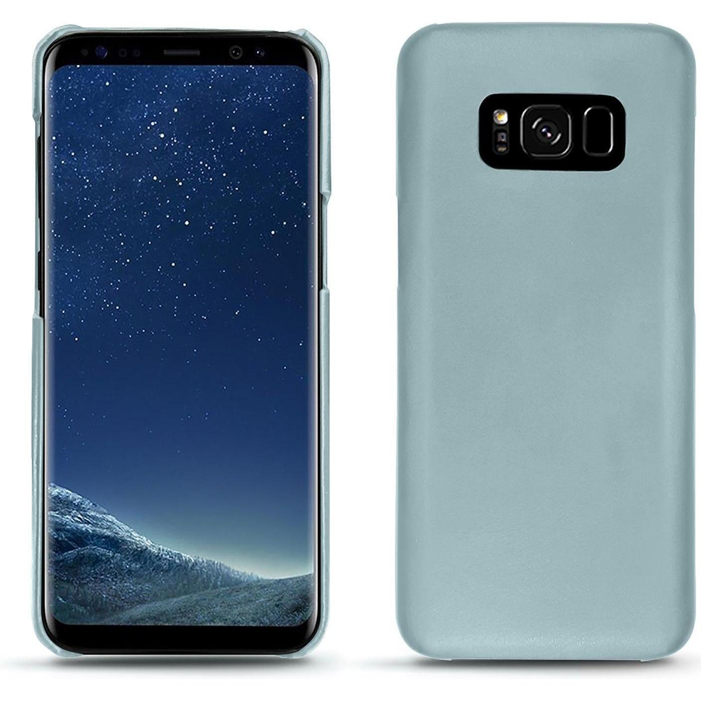 Noreve Lederschutzhülle (Samsung Galaxy S8), Smartphone Hülle, Blau