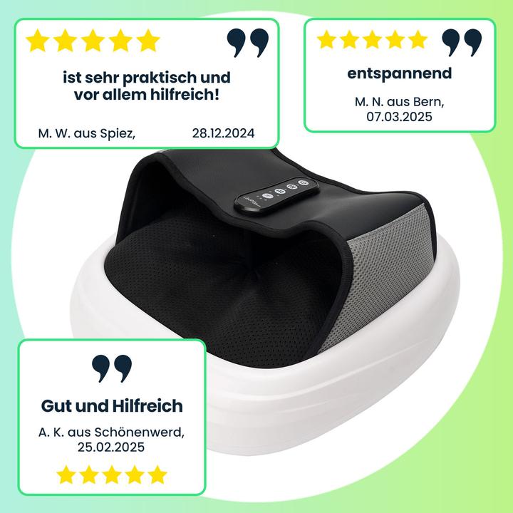 Actual product image Casativo Shiatsu foot massager with acupuncture and air-warming function