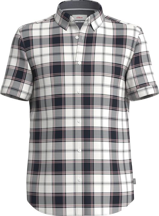 Immagine prodotto s.Oliver Hemd Kurzes Baumwollstretch-Hemd im Slim Fit (L)