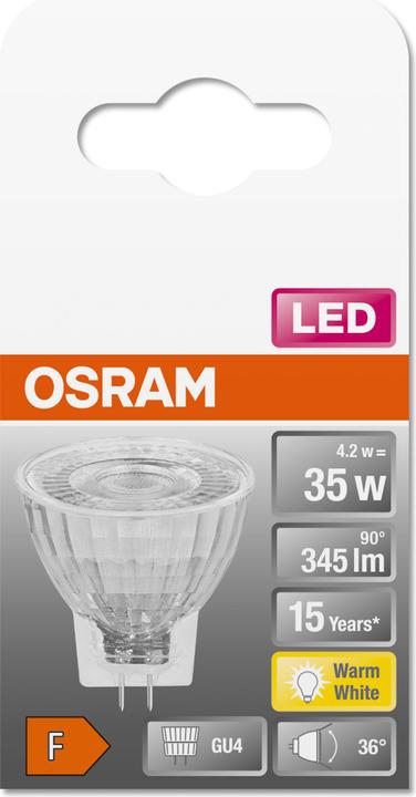 Produktbild Osram Led Star Mr11 (GU4, 35 W, 345 lm, 1 x, F)