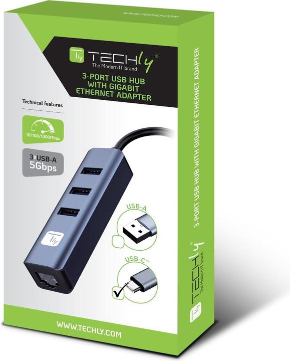 Actual product image Techly Idata Usb-Etgiga3ca (USB-C, 1 portion)