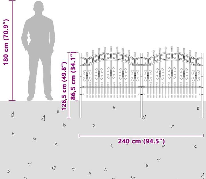 Produktbild vidaXL Gartenzaun