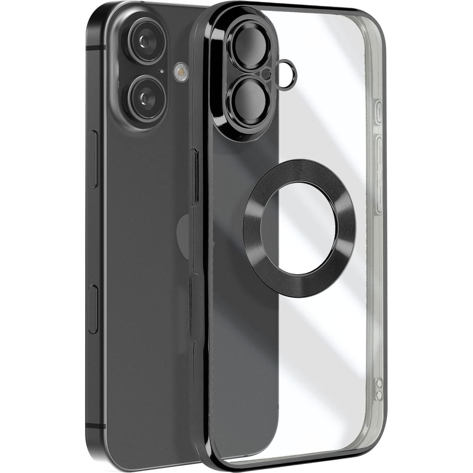 Avizar Starlit Glam Case Series (Apple iPhone 16), Smartphone Hülle, Schwarz