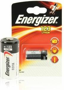 Productafbeelding Energizer 123 (1 Pcs., CR123A / CR123 / 123 / CR17345, 1500 mAh)