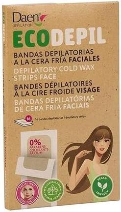 Daen Gesichtshaarentfernungsstreifen Bio-Kaltwachs (16 x, 20 g)
