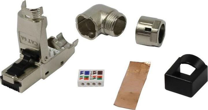 Produktbild Synergy 21 TP-Stecker TP Feldkonfektionierbar CAT6A RJ45 Werkzeuglos gerade/gewinkelt (FTP, CAT6a)
