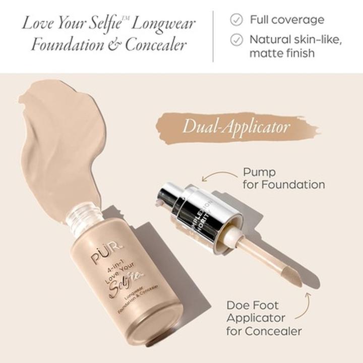 Produktbild PÜR Pur Cosmetics 4-In-1 Love Your Selfie Longwear Foundation und Concealer