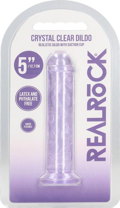 Produktbild RealRock Realistic Dildo - 5 / 12,7 cm - Purple