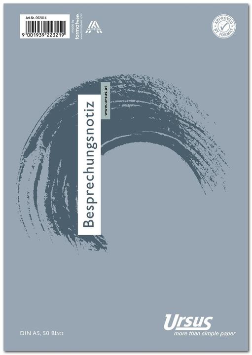 Actual product image Staufen Original notepad,glued at the head,2-hole punched,A5,50 sheets (A5)