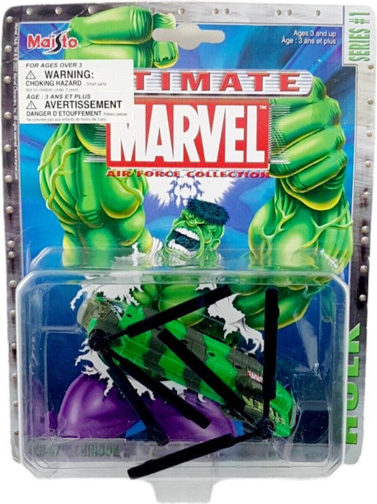 Actual product image Maisto 2002 Ultimate Marvel Air Force Collection Iron Man F-14 Tomcat