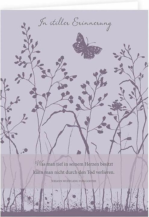 Produktbild Doppelkarte. Erinnerung