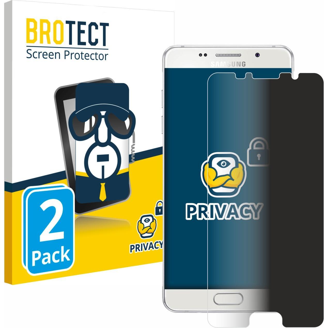 BROTECT Sichtschutzfolie Anti-Spy Privacy Folie Blaulicht-Schutz (2 Stück, Samsung Galaxy A5 (2016)), Smartphone Schutzf...