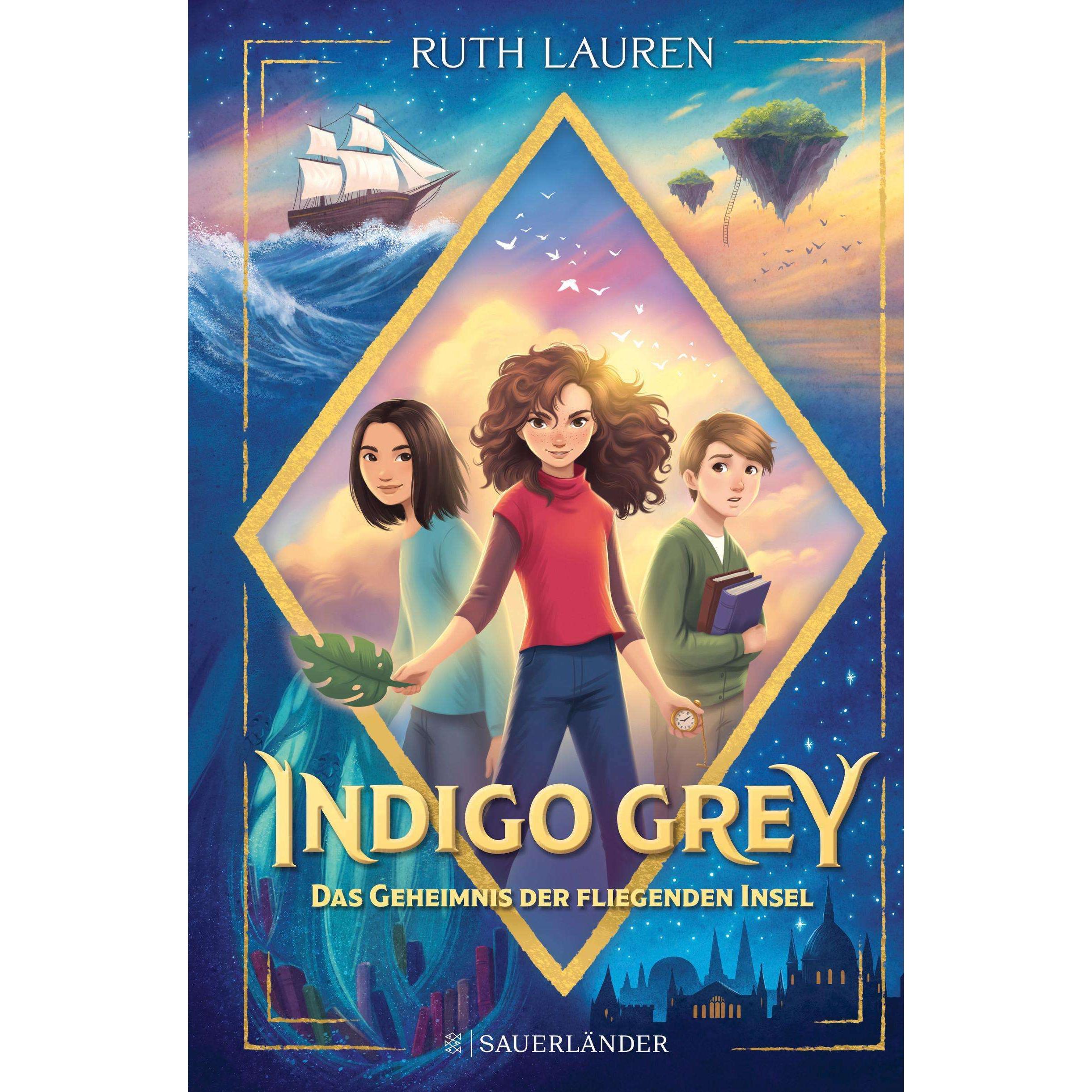 Thumbnail - Indigo Grey – Das Geheimnis der fliegenden Insel, Kinderbücher von Ruth Lauren, Nadja Schuhmacher, Naemi Schuhmacher, Sh...